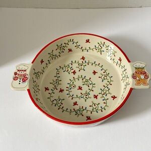 Temptations Seasonal Winter Whimsy Pie Plate Snowman